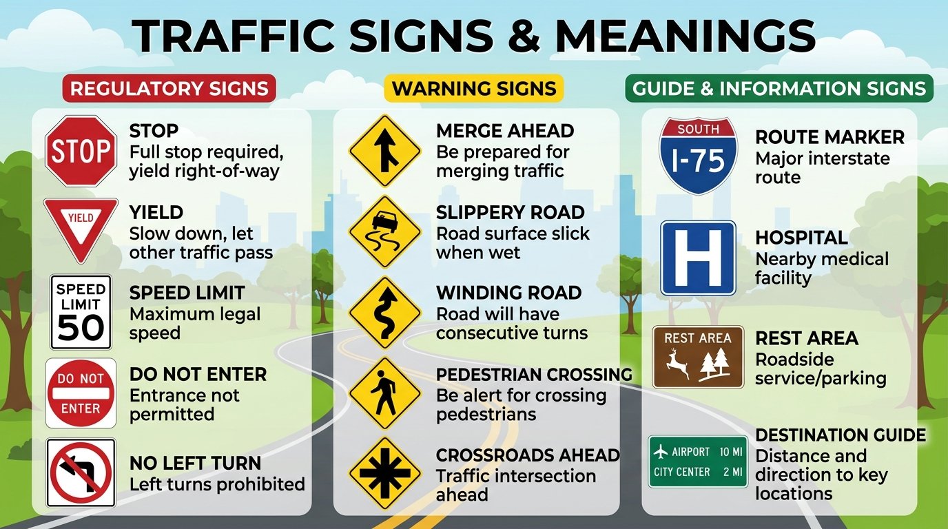 Traffic Signs and Meaning